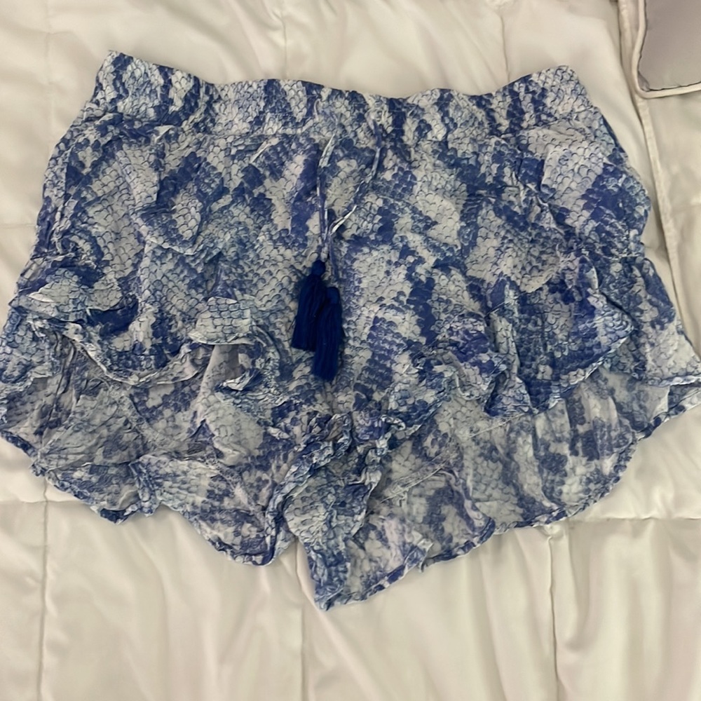 flowy blue shorts